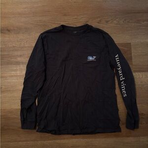 Vineyard Vines boys Black Long Sleeve Shirt